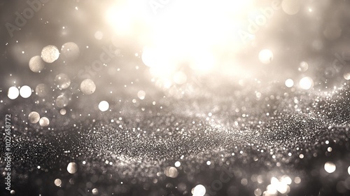 Abstract Background of Glitter Vintage Lights. Simple