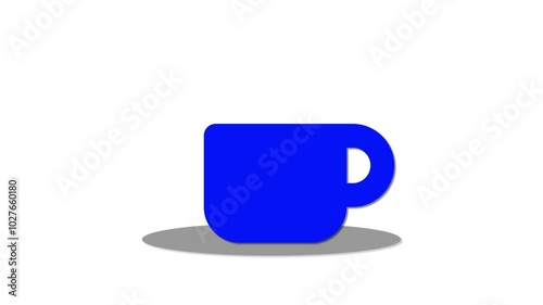 Coffee mug icon, hot drinks, tea or cup icon. photo