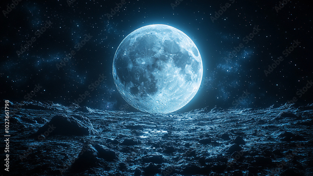 View of the moon from the orbit of a spaceship. View of the moon from the orbit of a spaceship.