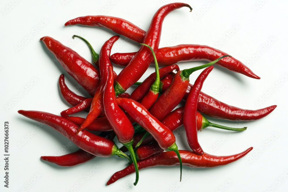 red hot chili peppers isolated on white background red hot chili peppers isolated on white background