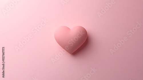 Pink Heart on Pink Background