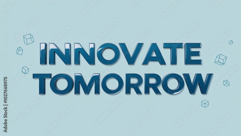 Fototapeta premium Innovate Tomorrow with Modern Typography and Abstract Design