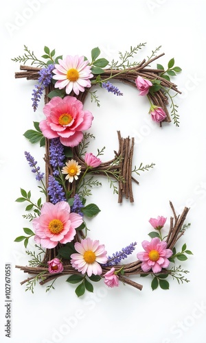 A beautiful floral letter 