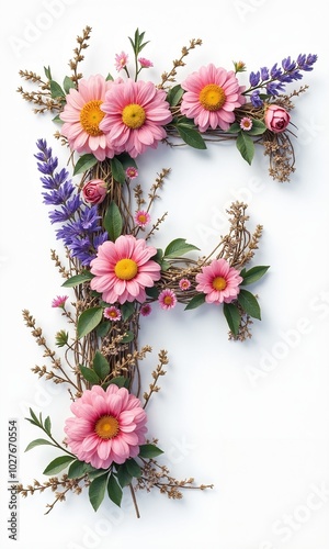 A beautiful floral letter 
