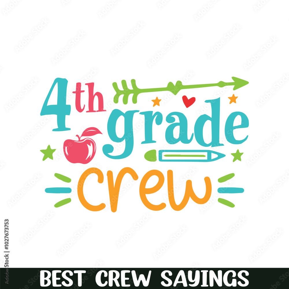 4th grade crew saying designs, Crew squad saying designs 4th grade crew saying designs, Crew squad saying designs