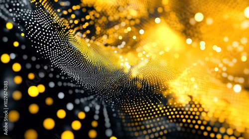 Abstract Digital Summit Background with Bright Dots