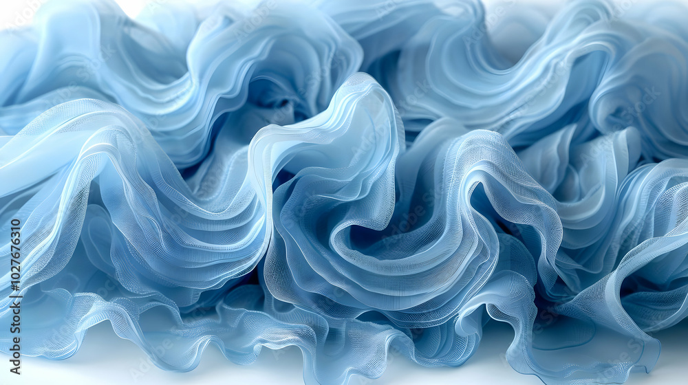 Fototapeta premium Abstract Blue Fabric Texture Background