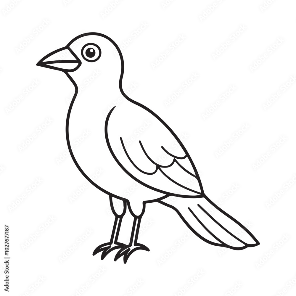 Fototapeta premium Bird Silhouette vector Graphic perfect for design projects