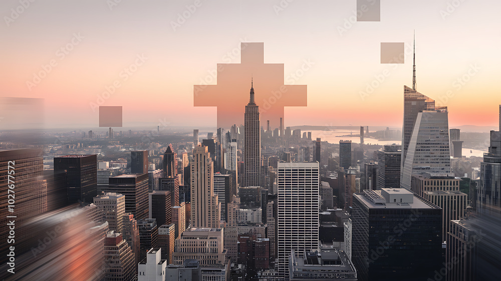 Silhouettes of skyscrapers in a city skyline, with warm orange and cool blue hues, conveying a modern and urban aesthetic, perfect for themes of progress, technology, and ambition.
Silhouettes of skyscrapers in a city skyline, with warm orange and cool blue hues, conveying a modern and urban aesthetic, perfect for themes of progress, technology, and ambition.