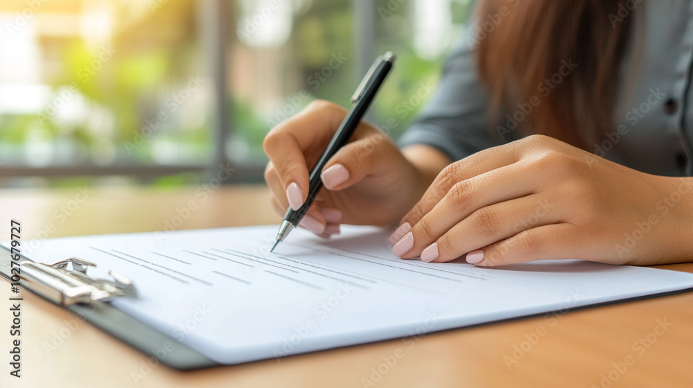 businesswoman’s hand points decisively at a document, symbolizing focus and determination. Her attention to detail emphasizes professionalism and the drive for success in the corporate world businesswoman’s hand points decisively at a document, symbolizing focus and determination. Her attention to detail emphasizes professionalism and the drive for success in the corporate world