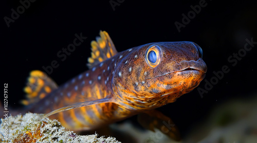 Colorful fish swimming in a coral reef habitat.