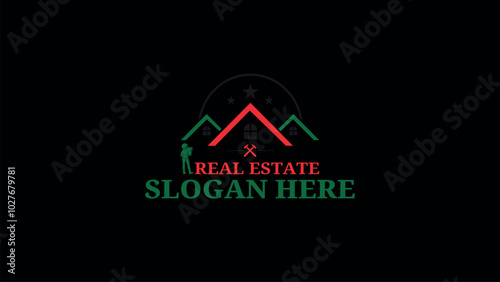 Real Estate Logo Template-Real Estate Logo-Property Logo-Construction Logo