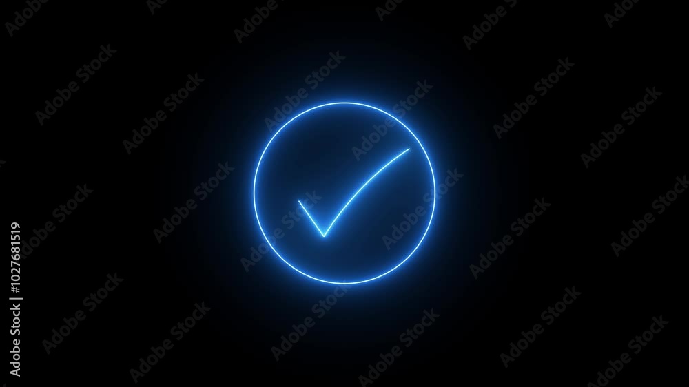checkmark inside a circle animated. glowing neon line check mark icon animation mark icon animation. success, done, payment successful, check mark icon and success business checkmark inside a circle animated. glowing neon line check mark icon animation mark icon animation. success, done, payment successful, check mark icon and success business