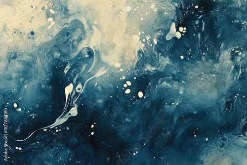 Water diluted ink texture with subtle blending, giving a soft, flowing effect with visible brush strokes photo