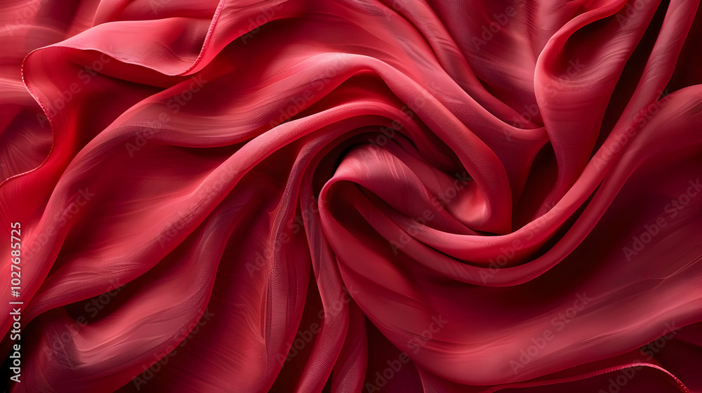 Abstract Red Silk Fabric Background Abstract Red Silk Fabric Background