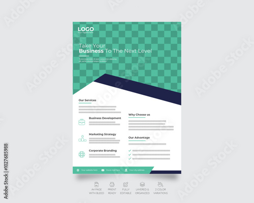 modern Corporate leaflet creative business Flyer design template