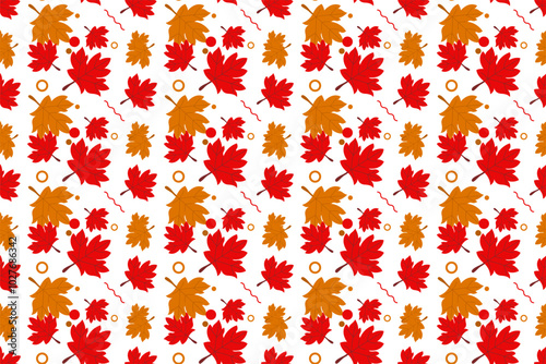 Maple leaf seamless pattern background for canada day