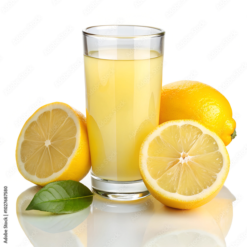 Lemon Juice isolated on a white background Lemon Juice isolated on a white background