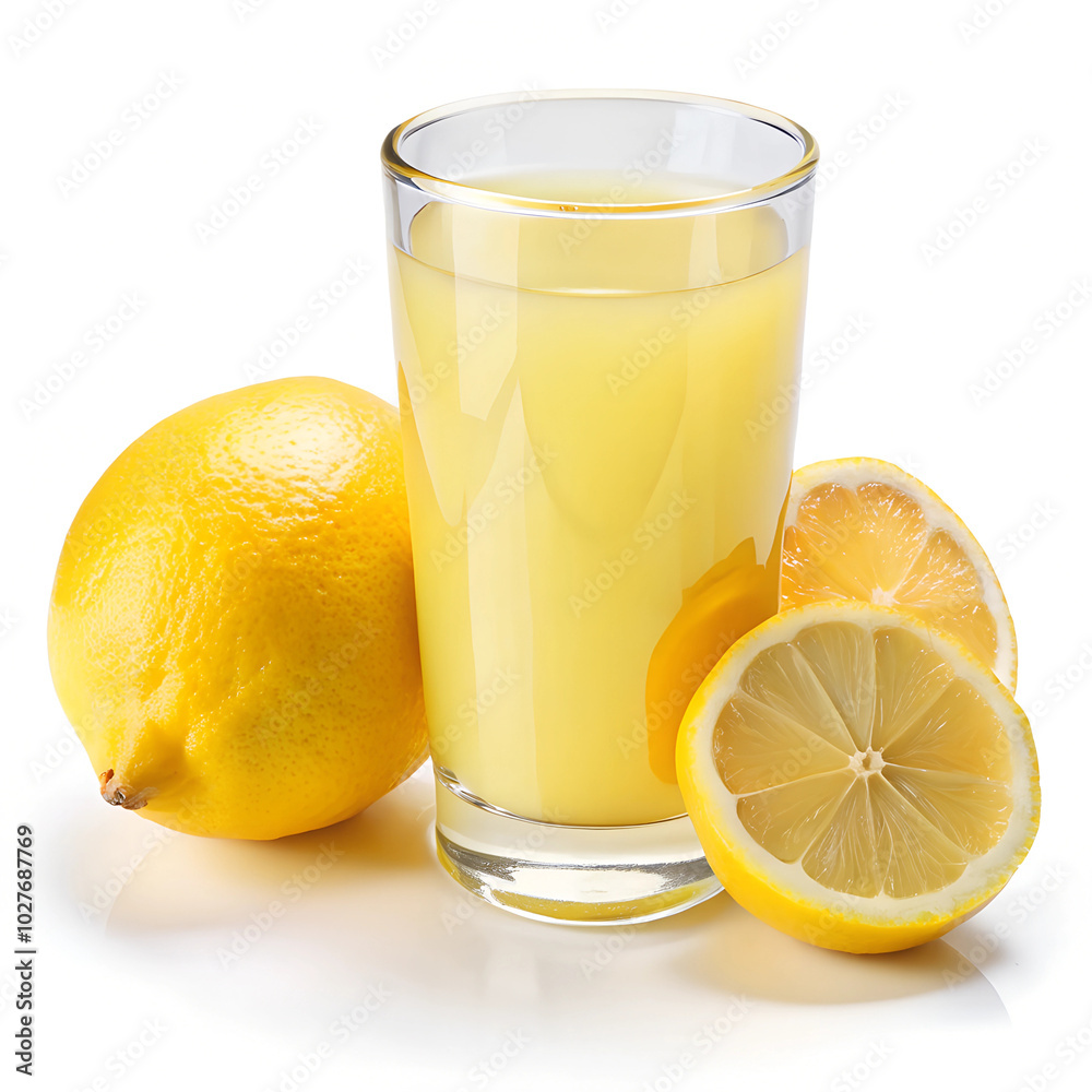 Lemon Juice isolated on a white background Lemon Juice isolated on a white background