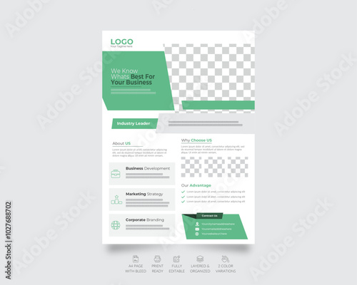 modern Corporate leaflet creative business Flyer design template