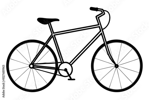 bicycle silhouette vector illustration