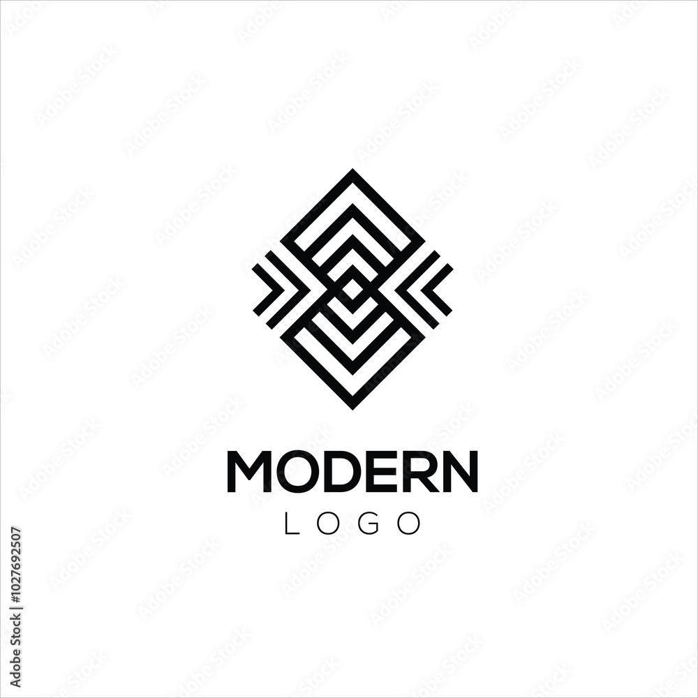 Modern logo idea signs universal emblem vector icon Modern logo idea signs universal emblem vector icon