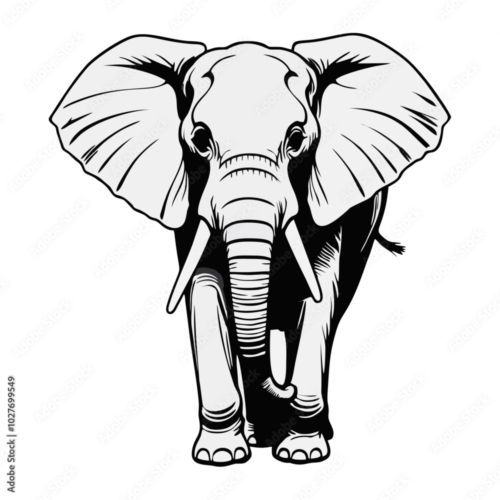 vector line Elephant.eps