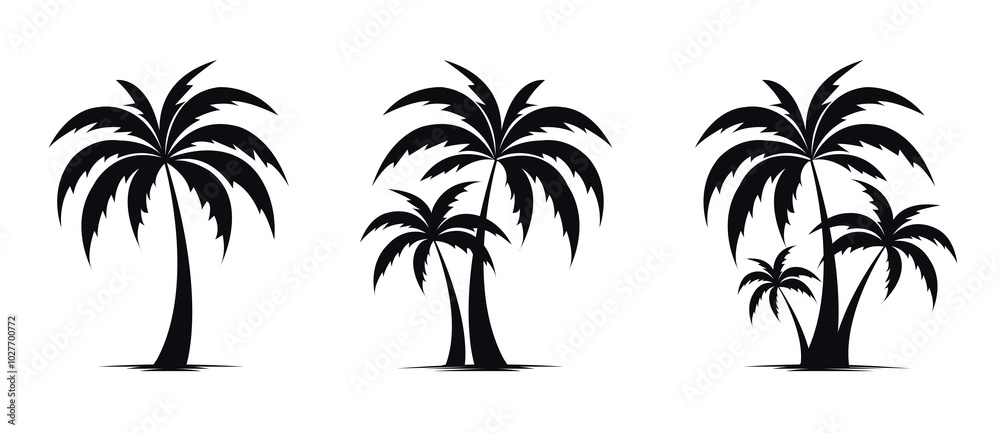 palm tree silhouette palm tree silhouette