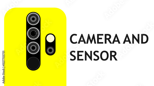 Multiple camera in a single smartphone having different aperture and equipped with flash light and fingerprint sensor 