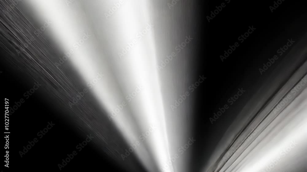 A bright light shines through a dark, narrow space, creating a beam of light that fades into the darkness