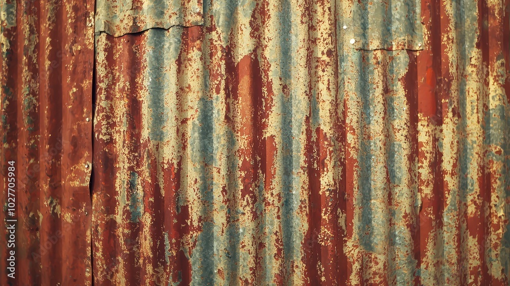 Rustic Metal Sheet Background with Colorful Texture Rustic Metal Sheet Background with Colorful Texture