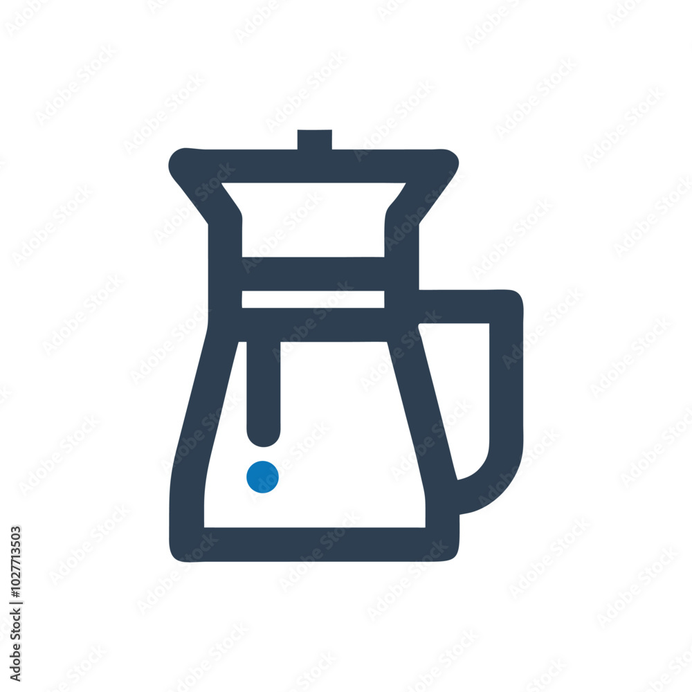 Teapot icon on white background Teapot icon on white background