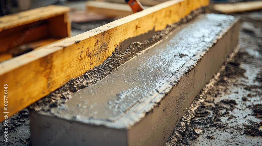 Close-Up of Concrete Being Prepared for Casting Close-Up of Concrete Being Prepared for Casting
