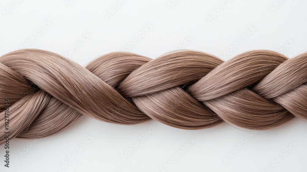 Hair tied up in a protective braid for overnight care, haircare inspiration, keeping hair healthy