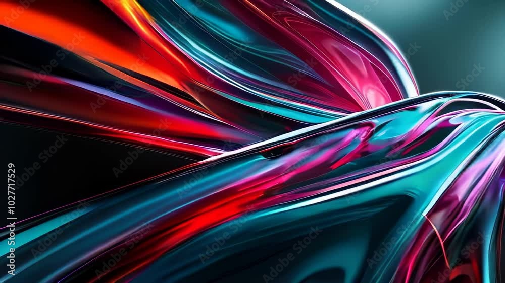 Vibrant abstract waves in dynamic motion, perfect for slow motion video backgrounds and creative visual projects. Vibrant abstract waves in dynamic motion, perfect for slow motion video backgrounds and creative visual projects.