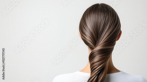 Applying a natural hair mask to dry strands, haircare inspiration, deep conditioning treatment