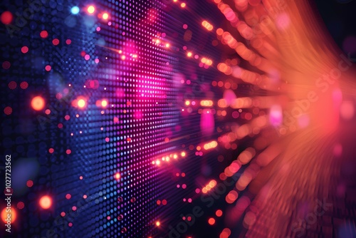 Wallpaper Mural A bunch of lights that are on a wall Torontodigital.ca