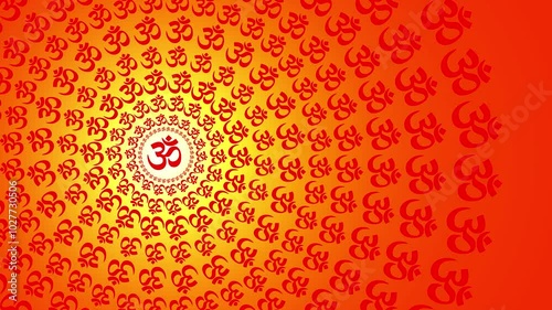 om hindu lord shiva sign animation