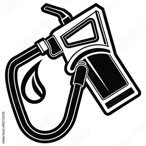 Fuel Pump vector silhouette.