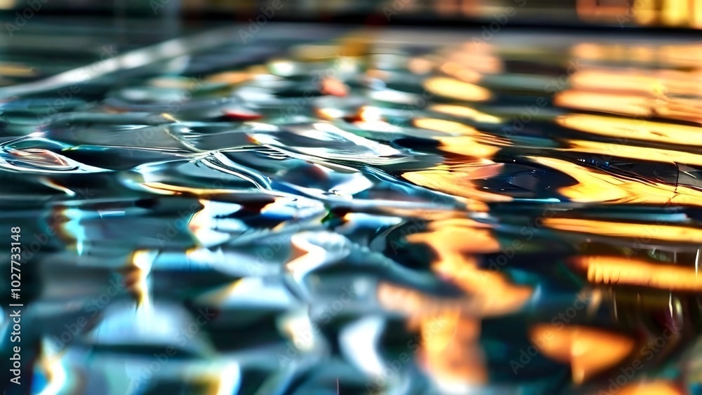 Fototapeta premium Use distorted or textured glass surfaces to create abstract patterns
