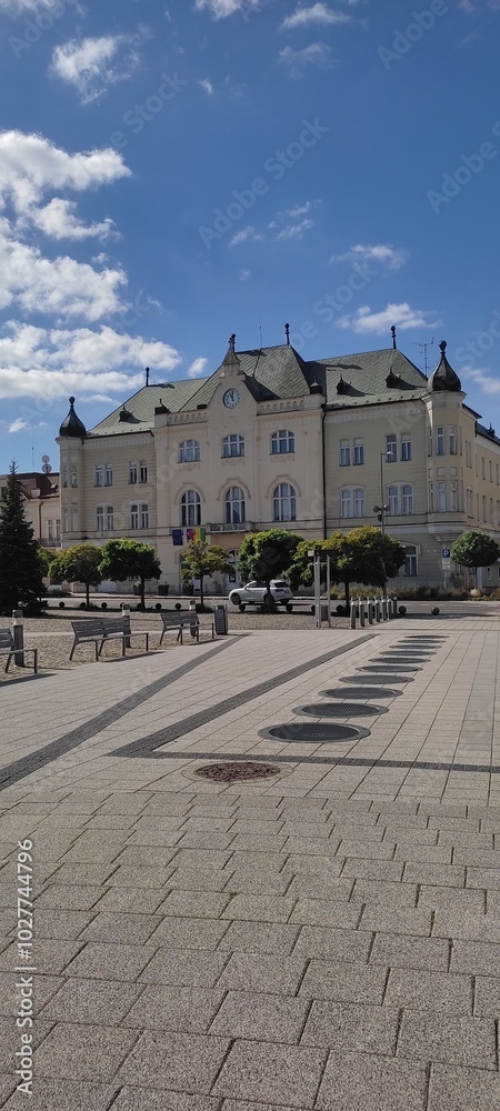 Naklejka premium street in the city