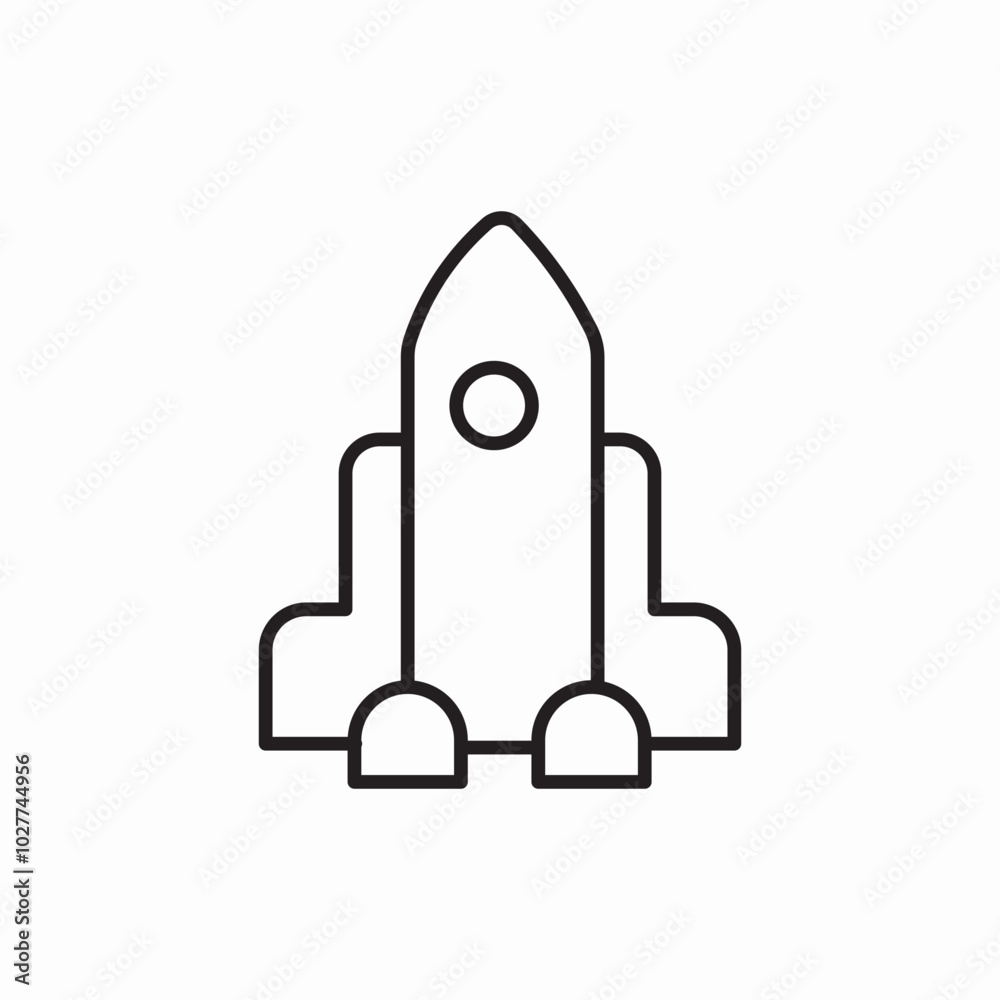 flying rocket icon sign vector flying rocket icon sign vector