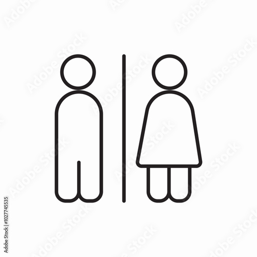 restroom sign icon sign vector