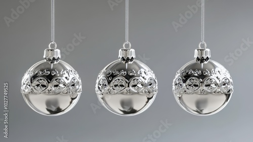 The Silver Christmas Ornaments