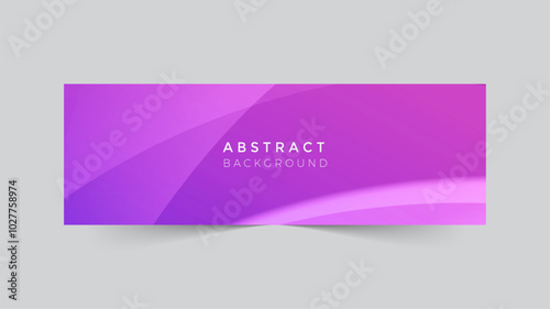 Abstract flat shapes background LinkedIn banner template