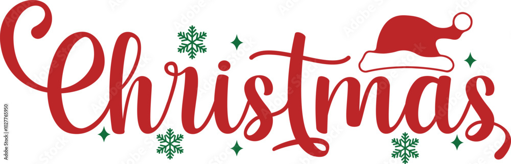 Christmas typography clip art design on plain white transparent isolated background for card, shirt, hoodie, sweatshirt, apparel, card, tag, mug, icon, poster or badge Christmas typography clip art design on plain white transparent isolated background for card, shirt, hoodie, sweatshirt, apparel, card, tag, mug, icon, poster or badge