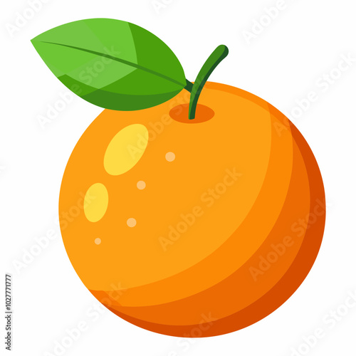 orange fruit isolated