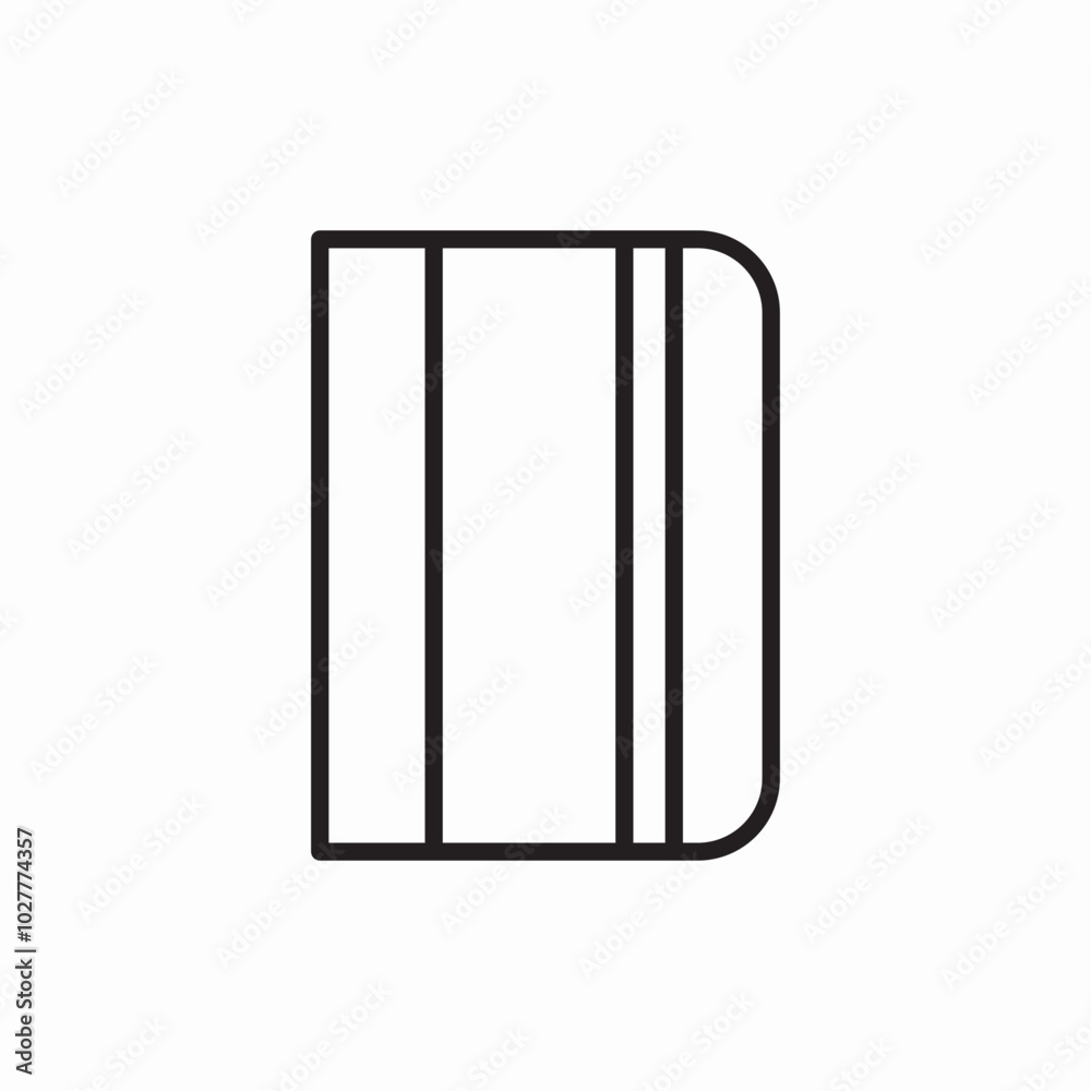 notepad notebook icon sign vector notepad notebook icon sign vector