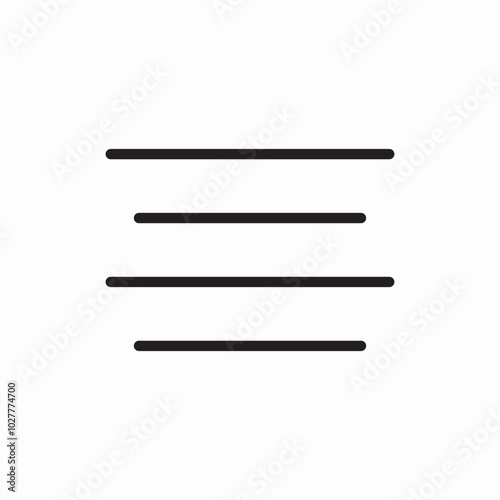 text align center icon sign vector