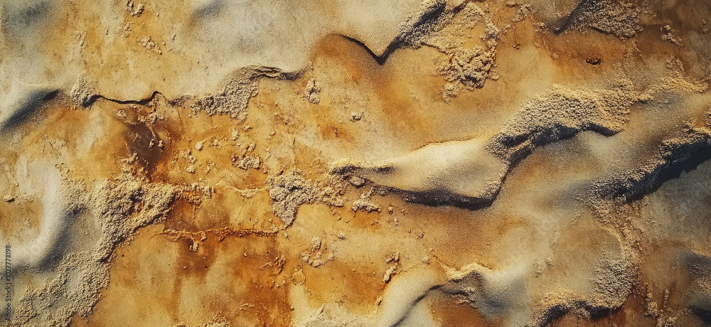 The image illustrates the cracked desert floor exhibiting a dry and sandy texture, capturing the stark beauty and the harsh yet artistic facets of arid landscapes. The image illustrates the cracked desert floor exhibiting a dry and sandy texture, capturing the stark beauty and the harsh yet artistic facets of arid landscapes.